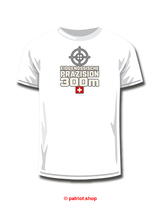 T-Shirt <br><b> EIDGENÖSSISCHE <br> PRÄZISION <br>300m</b> - Image 4