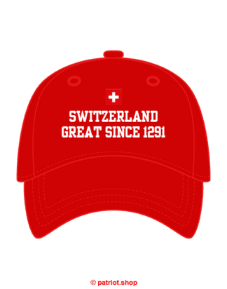 Cap <br><b>CH SWITZERLAND <br>GREAT SINCE 1291</b>