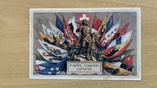Antik <br><b>Ansichtskarte Schweizer Bundesfeier 1919</b>