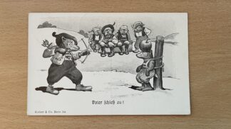 Antik <br><b>Alte Ansichtskarte Vater schiess zu! Wilhelm Tell 1911</b>
