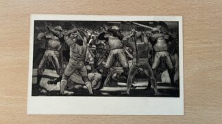 Antik <br><b>Postkarte Ferdinand Hodler Schlacht bei Näfels</b>