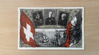 Antik <br><b>Ansichtskarte Besuch Schweizer Manöver 1912</b>
