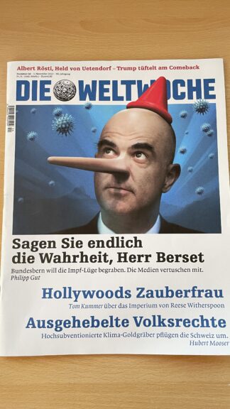 Heft <br><b>Die Weltwoche Ausgabe 44 2022 - Thema Corona Impflüge</b>
